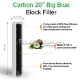 thumbnail image 3 of Big Blue CTO Carbon Block Water Filters 4.5" x 20" Whole House Cartridges by Ronaqua (4 Pack), 3 of 6