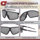 thumbnail image 5 of Ofertas Únicas 1 Pc Gafas de Motocicleta Gafas de Ciclismo PC Lente Gris Profundo Marco Negro, 5 of 6