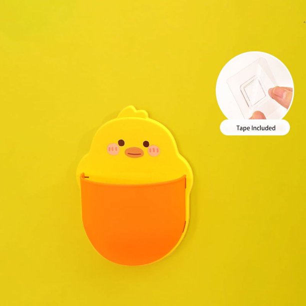 Get Organized with our Cute and Multi-Purpose Desktop/Wall Hanging Pen and Phone Holder - Sturdy, Adorable, and Easy to Install (1pc, 6.1x4.33 Inch, PP)