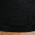 thumbnail image 3 of SAFAVIEH Braided Kader Solid Reversible Area Rug, Black, 6' x 6' Round, 3 of 7