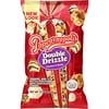 Popcornopolis Double Drizzle 7.5 oz Bag, Caramel and Kettle with Chocolatey Stripes Popcorn