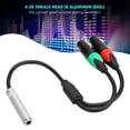 thumbnail image 4 of XLR Audio Connecting Cable, 11.81inch 6.35 To XLR Audio Cable, Firm For Headphone  For Power, 4 of 8