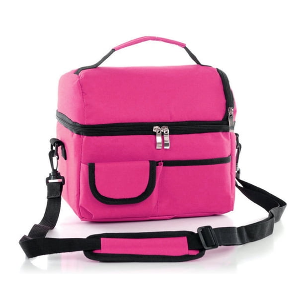 Bolsa de almuerzo con aislamiento grande Bolsa de preservación del calor Bolsa de refrigeración para mantener la leche materna Compartimento dual térmico