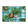 thumbnail image 2 of Area Rugs 72"x48" Indoor Non-Slip Wear Resistant Floor Mats Soft Large Carpets for Living Room Bedroom Home Decor Washable Rug Palm Leaves and Coconuts, 2 of 7