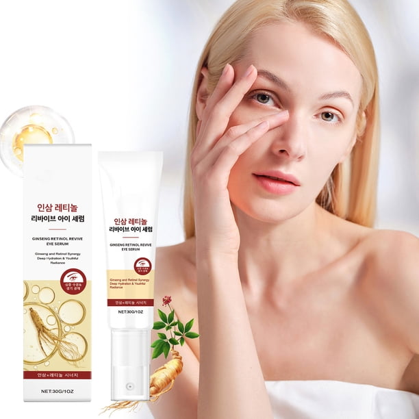 Pisexur Belleza Maquillaje Esencias para ojos con ginseng y retinol. Reduce las líneas de expresión y mejora la elasticidad. Fórmulas suaves para el cuidado de los ojos. Repara mujeres y hombres