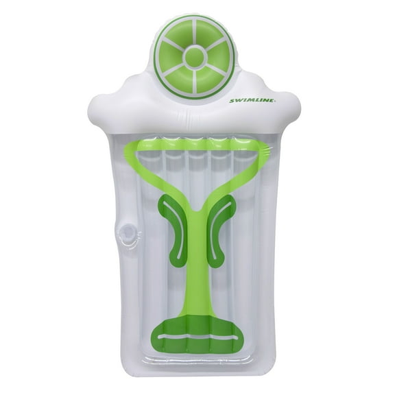 Swim Central Inflatable Margarita Swimming Pool Float - 74" - Green and White