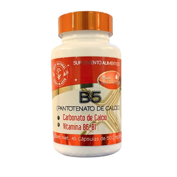 B5 Pantotenato De Calcio + B1,B6, Carb Calcio Keep Natural 45 Cápsulas