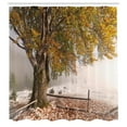 thumbnail image 3 of Ambesonne Tree Shower Curtain, Snowy Nature Wintertime, 69"Wx70"L, Multicolor, 3 of 5