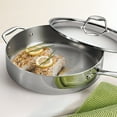 thumbnail image 4 of Tramontina Signature 6-Quart Tri-Ply Clad Stainless Steel Deep Saute Pan, Induction Ready, Oven-Safe, Dishwasher Safe, 4 of 5