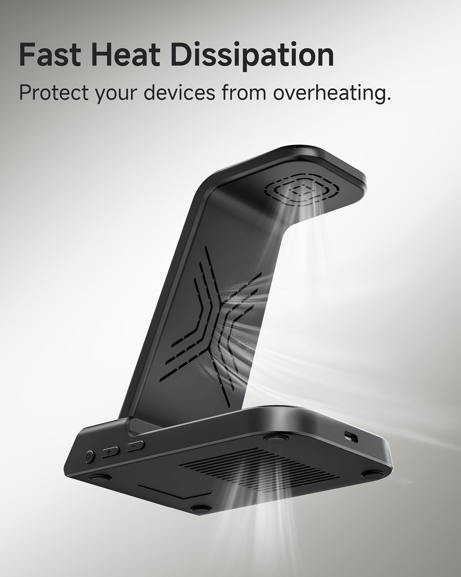 Wireless Charger for iPhone 17/Air/16/14/13/12/11 Series, 3 in 1 Wireless Charging Station for Apple Watch 11/10/9/8/7/6/5/4, for Apple Watch Ultra 3/2, for Apple Watch SE 3/2, for AirPods Pro 3/2