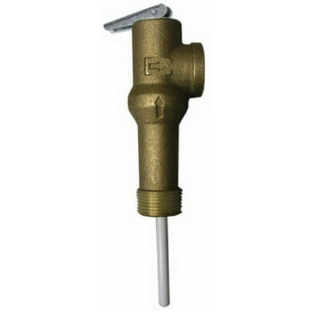 - Water Heater Temperature & Pressure Relief Valve, Long Shank Thermostat, 3/4-In.
