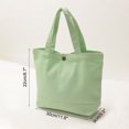 thumbnail image 2 of Unique Bargains Sac Fourre-Tout en Toile avec Poignée Sac à Main Réutilisable Sacs de Magasinage Vert Pâle Lot de 2, 2 of 5