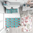 thumbnail image 3 of Designart 'Lips Pattern in Retro Pop Art Style' Modern Teen Duvet Cover Set, 3 of 4