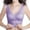Purple, variant on VSSSJ Bras for Women Comfortable Lace Daily Front Cross Bra Wireless Breathable Push Up Side Buckle Gathered Shock Absorption Bras Sky Blue XXXL