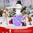 thumbnail image 6 of IZNEN 6FT Christmas Snowman Inflatables,Outdoor Snowman Decor with Penguins & Gift Boxes,Xmas Blow Up Yard Inflatables for Party Indoor Garden Lawn Decor, 6 of 7