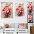 thumbnail image 4 of Designart "Monochromatic Tulips Set Against A Dramatic Sky" Tulips Floater Framed Canvas Art Print, 4 of 5