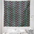 thumbnail image 1 of Geek Tapestry, Various Cat Characters Wearing Geek Fashion Glasses and Hats Themed Graphic Print, Fabric Wall Hanging Decor for Bedroom Living Room Dorm, 5 Sizes, Multicolor, by Ambesonne, 1 of 1