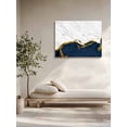 thumbnail image 5 of Navy Blue Gold Marble Wall Art for Living Room,Canvas Picture Wall Decor for Bathroom Bedroom,Modern Abstract Marble Crack Texture Painting Artwork for Office Hallway Dining Room Decor 20"x24", 5 of 8