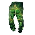 thumbnail image 4 of Mepaouo St.Patrick's Day Irish Green Sweatpants for Men Shamrock High Waisted Sports Joggers(Yellow,M), 4 of 4