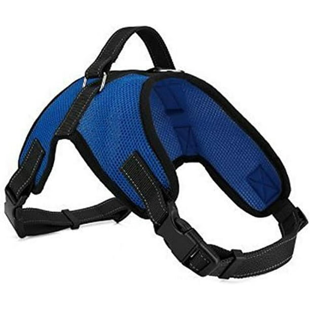 Copatchy No Pull Adjustable Reflective Dog Harness with Handle Small Blue Walmart Business Supplies
