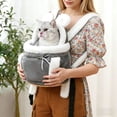 thumbnail image 4 of BotaniNest Cat Double Pocket Cat Front Pack Carry For Warm Travel For And Cats Backpack, 4 of 6