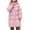 Red, variant on Long Coat Girls Insulated Knee Length Down Jacket Casual Winter Warm Thickened Alternative Comfortable Outerwear