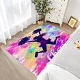 thumbnail image 4 of Cheer Rugs for Bedroom - Cheerleader Rug, 3x5 Rug, Cheerleading Area Rug, Colorful Dance Washable Non Slip Rugs, Girls Dancing Carpet - Home Decor, Cheer Gifts for Girls, 4 of 7