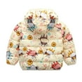thumbnail image 6 of Esaierr 9M-5Y Toddler Newborn Winter Jacket down Outerwear,Baby Cotton Windproof Warm Winter Coats Infant with Cute Cartoon Printed Ear Hooded Jacket, 6 of 6