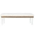 thumbnail image 2 of Jofran Brianna Modern Luxury Faux Fur Upholstered Bench with Clear Acrylic Legs, 2 of 5