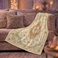 thumbnail image 6 of Persian Artwork-Inspired Autumn Harvest Living Room, Cozy Botanical Garden Scene, Warm Flannel Blanket for Sunroom and Reading Nook, Garden Lovers Thanksgiving Gift, Artistic Home Decor, 6 of 9