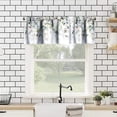 thumbnail image 5 of Eucalyptus Leaf Floral Window Valance Curtain, Rustic Flower Plant Wildflower Country Spring Watercolor Botanical Window Treatment Valances for Kitchen Living Room Café Décor 54''x18'', 1 Panel, 5 of 5