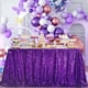thumbnail image 3 of Mantel B-COOL - Mantel cuadrado con lentejuelas y purpurina, color morado, 3 of 8