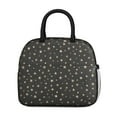 thumbnail image 2 of Lunch Bag Lunch Box for Women Reusable Insulated Lunch Bags,Water-Resistant Gold Stars Black Background Cooler Lunch Tote Bag, Large Capacity for Work Travel Picnic, 2 of 6