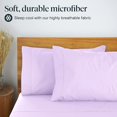 thumbnail image 2 of Luxclub Cooling 6 pc Microfiber Sheet Set, Lavender King- Soft, and Deep Pocketed Comfortable Bed Sheets, 2 of 8
