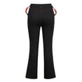 thumbnail image 4 of DYMADE Women's Goth Pants Workwear Pocket Solid Color Full-length Cargo Pants, 4 of 4