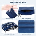thumbnail image 3 of Women's Genuine Leather Coin Purse Mini Pouch Change Wallet with Keychain, 3 of 5