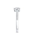 thumbnail image 4 of Rosec Jewels Heart Engagement Ring Half Carat - 5 MM Lab Diamond Ring - EF-VS Quality, 14K White Gold, US 11.00, 4 of 9