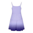 thumbnail image 4 of Efsteb Spaghetti Strap Dresses for Girls Summer Dress for Girls Casual Sleeveless Boho Flowy Ruffle Tiered Sundress (Purple,4 Years), 4 of 7