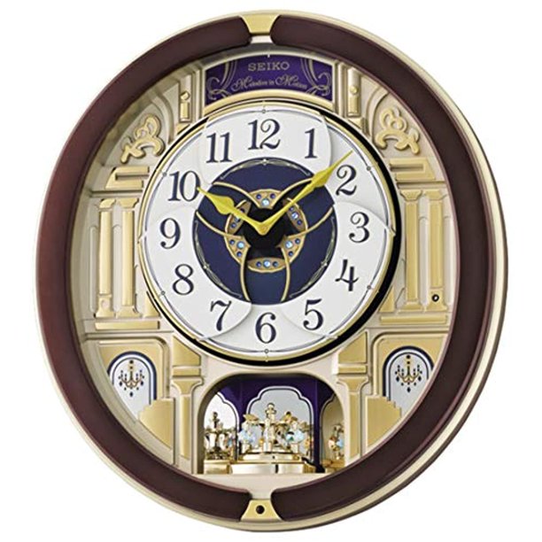 Seiko Clocks Melody Analog Quartz Wall Clocks of Plastic QXM356B - Walmart .com