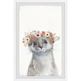 thumbnail image 3 of Marmont Hill Floral Crowned Otter Framed Wall Art, 3 of 5