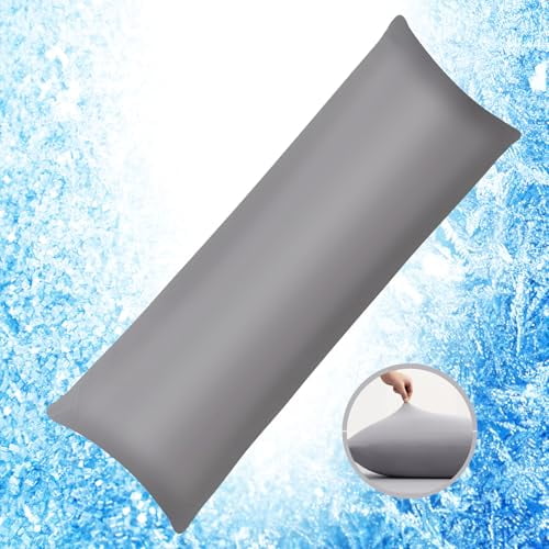 Cooling Pillow Cases for Hot Sleepers,Smoother Than Silk King Pillowcase,Body Pillow Pillowcase with Envelope Closure,Breathable 20X54 Body Pillow Case Cover 1pc,for Men Women Mom
