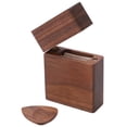 thumbnail image 2 of Soporte para púas Estuche para púas de guitarra Ligero de madera Procesamiento detallado de bordes Portátil para regalo para músico, 2 of 8