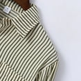 thumbnail image 4 of Wancir Mens Striped Shirts 2025 Summer Holiday Beach Shirts Casual Loose Fit Long Sleeve Button Down Shirts with Pocket, 4 of 8