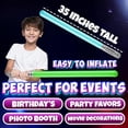 thumbnail image 6 of Rykon Inflatable Light Sabers for Kids, Pack of 12, 35-Inch Neon Blow Up Toy Saber Swords, Party Favors, Goodie Bags, Galaxy Theme Birthday Party Supplies, 6 of 6