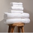 thumbnail image 1 of 100% Organic Cotton Bath Towel Set | Bathroom Luxury Towel Set of 6 | GOTS Certified | Hotel Premium Towels | 700 GSM | 2 Bath Towels 30 x 56 | 2 Hand Towels 16 x 30 | 2 Wash Cloths 13 x 13 | White, 1 of 4