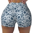 thumbnail image 2 of Lsque Sunflowers Pattern High Waisted Biker Shorts for Women-Tummy Control Fitness Athletic Workout Running Yoga Gym Shorts,Moisture-Wicking-Medium, 2 of 9