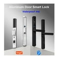 thumbnail image 2 of Door Lock, Waterproof Tuya Fingerprint Locks Round Handle Electronic Smart Sliding IC Card Code Lock For Aluminum Glass Push Pull Door ,Easy to Install, 2 of 7