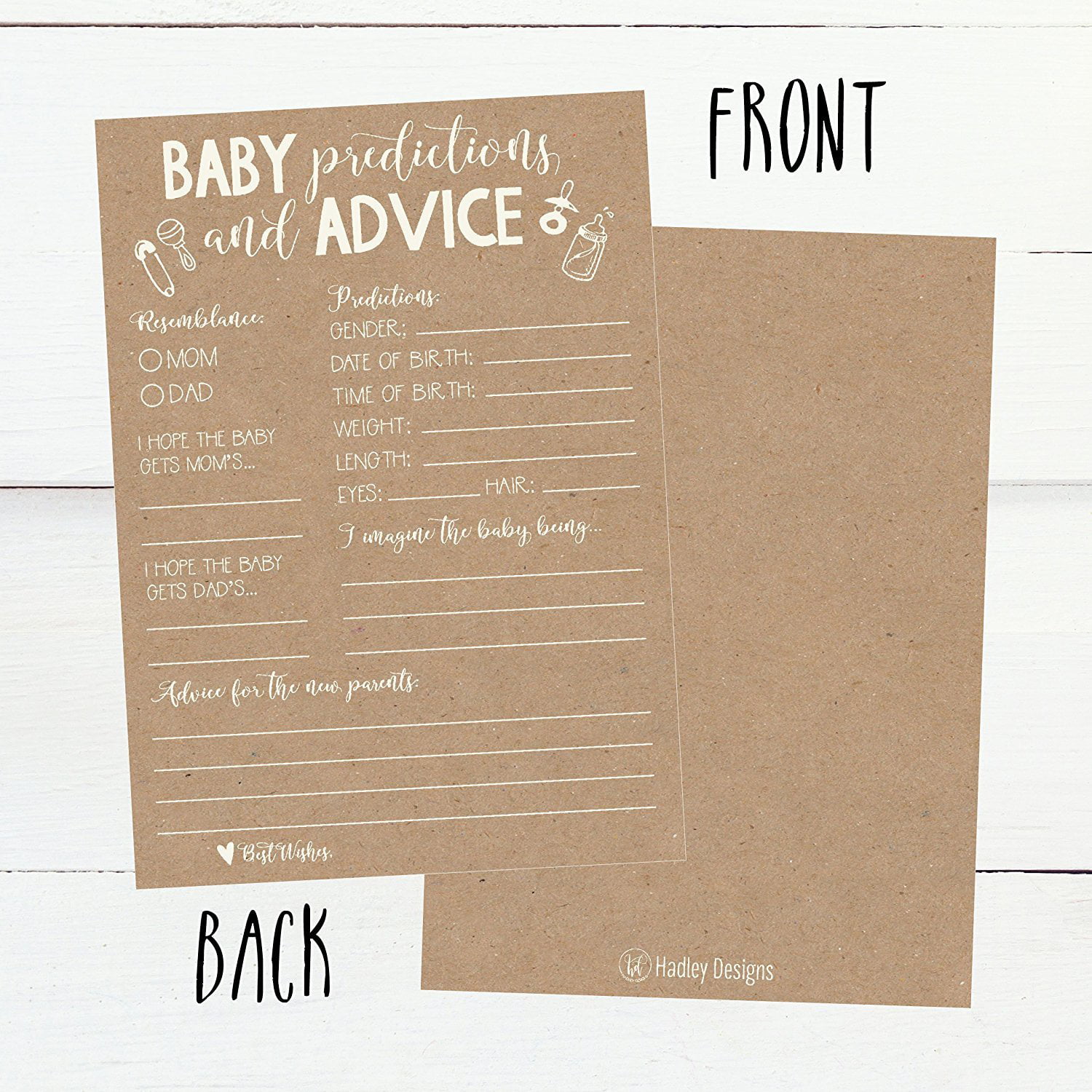 Baby Advice Cards Baby Shower Predictions & Advice Baby Shower Prediction Cards Greenery Baby Prediction Game Baby Gender Prediction