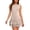 Beige, variant on Women's Casual Dress Double Layered Dress with Ruffles Ruched Tiered Sleeveless Tennis Tank Slim Fit Corset- Short Dress Brown S