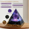 thumbnail image 3 of Orgone Pyramid for Positive Energy, Amethyst&Obsidian Healing Crystal Pyramids for Reduce Stress Chakra Reiki Healing Meditation Attracts Lucky and Success, 3 of 7
